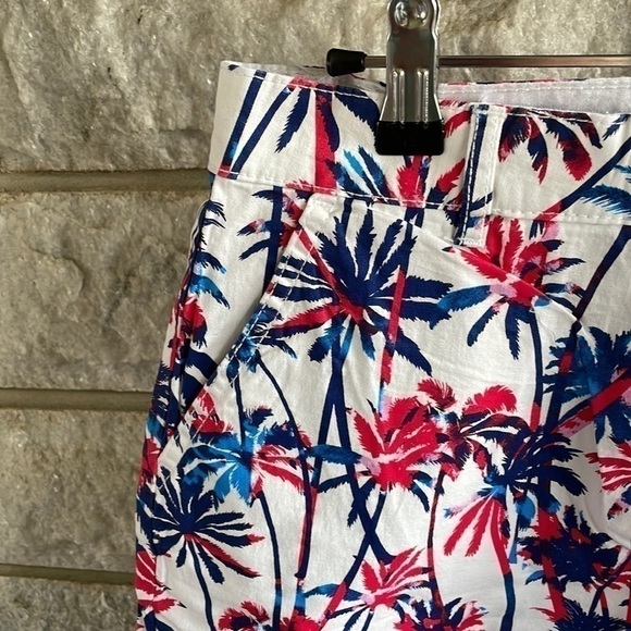 Caribbean Joe Palm Tree Print Shorts Size 10 - Picture 4 of 7